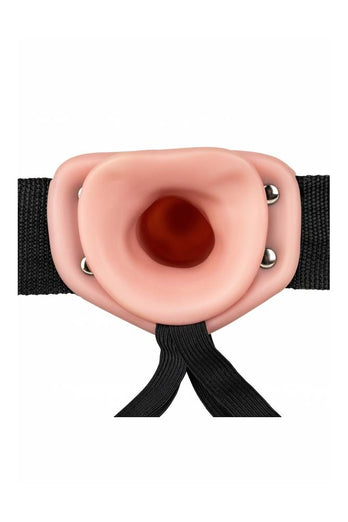Shots Toys - RealRock - Hollow Strap-On - 6 inch - Beige - Stag Shop