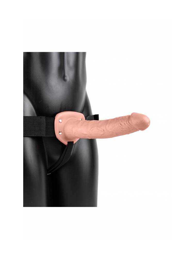 Shots Toys - RealRock - Hollow Strap-On - 10 inch - Beige - Stag Shop
