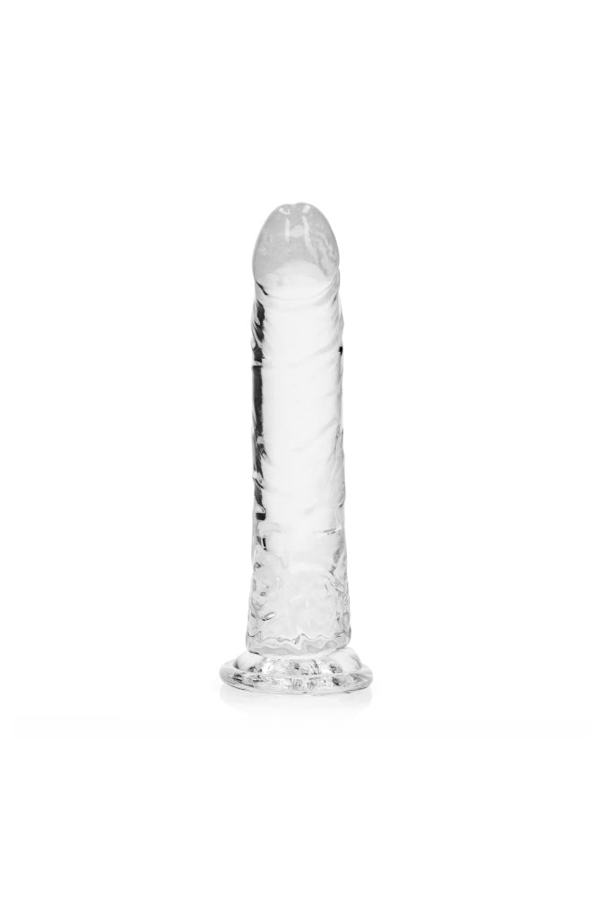 Shots Toys - Real Rock - 9" Slim Realistic Dildo with Suction Cup - Clear - Stag Shop