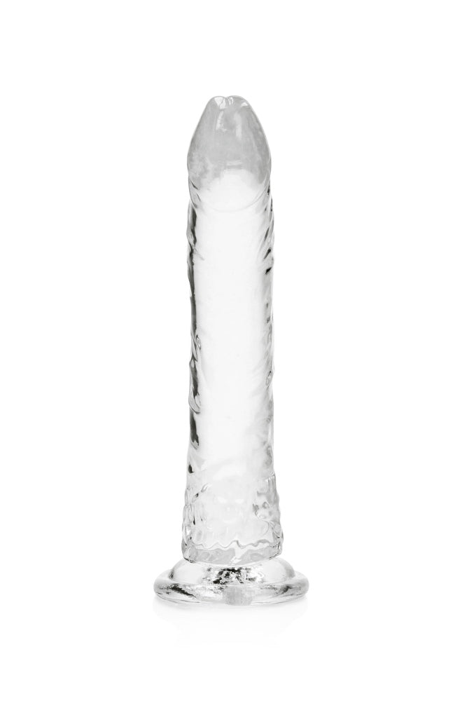 Shots Toys - Real Rock - 10" Slim Realistic Dildo with Suction Cup - Clear - Stag Shop