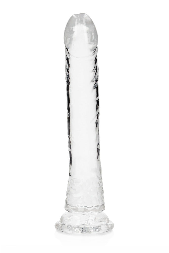 Shots Toys - Real Rock - 11" Slim Realistic Dildo with Suction Cup - Clear - Stag Shop