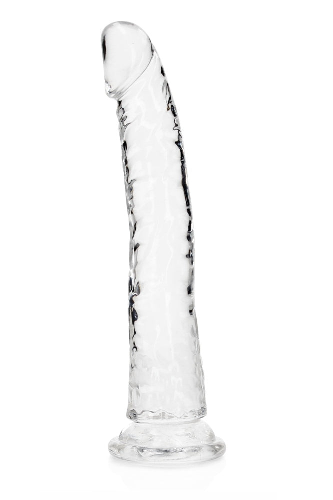 Shots Toys - Real Rock - 11" Slim Realistic Dildo with Suction Cup - Clear - Stag Shop