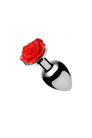 XR Brands - Booty Sparks - Red Rose - Anal Plug - Small - Stag Shop