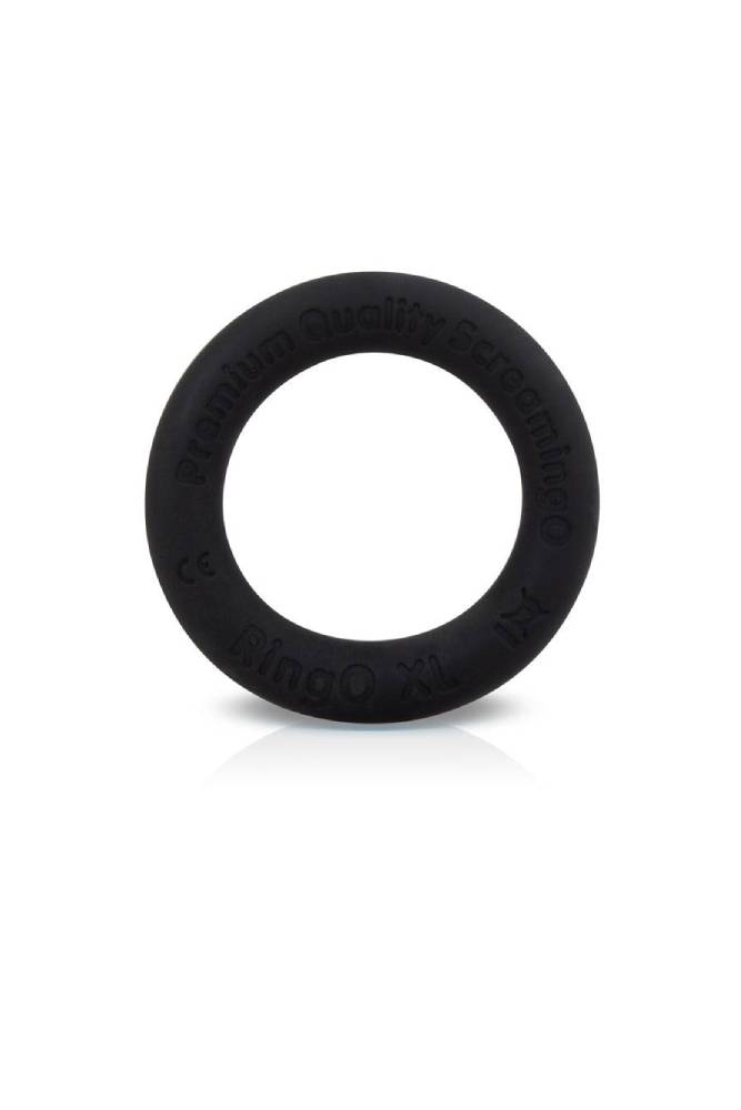 Screaming O - RingO - Ritz XL Stretchy Silicone Cock Ring - Black - Stag Shop