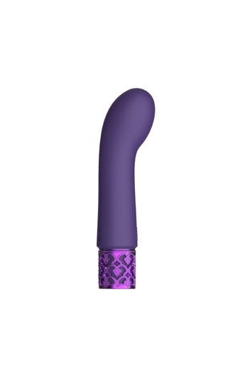 Shots - Royal Gems - Bijou Rechargeable Silicone Bullet Vibrator - Purple - Stag Shop