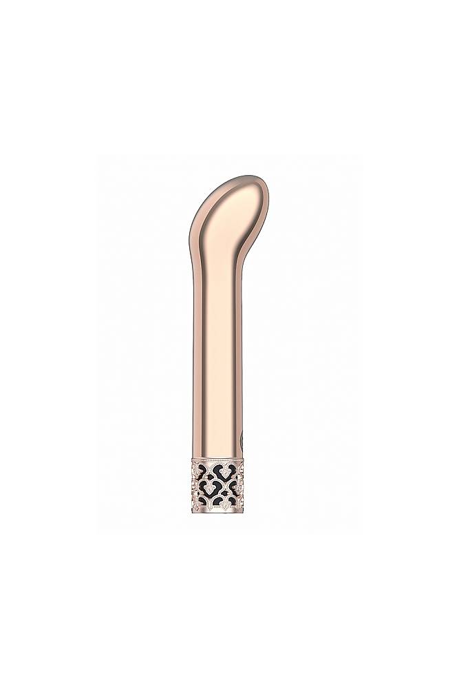 Shots - Royal Gems - Jewel Rechargeable Bullet Vibrator - Rose Gold - Stag Shop