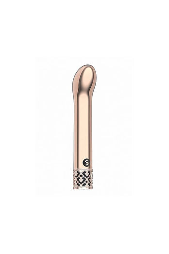 Shots - Royal Gems - Jewel Rechargeable Bullet Vibrator - Rose Gold - Stag Shop