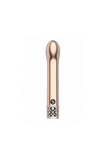 Shots - Royal Gems - Jewel Rechargeable Bullet Vibrator - Rose Gold - Stag Shop