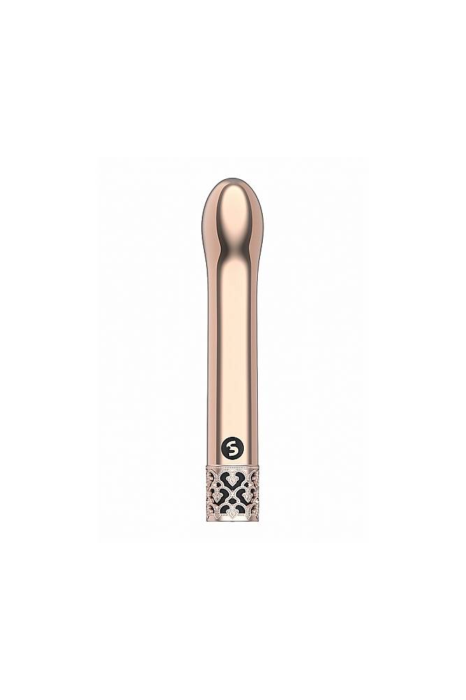 Shots - Royal Gems - Jewel Rechargeable Bullet Vibrator - Rose Gold - Stag Shop