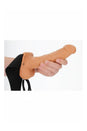 Shots Toys - RealRock - Hollow Strap-On with Balls - 7 inch - Beige - Stag Shop