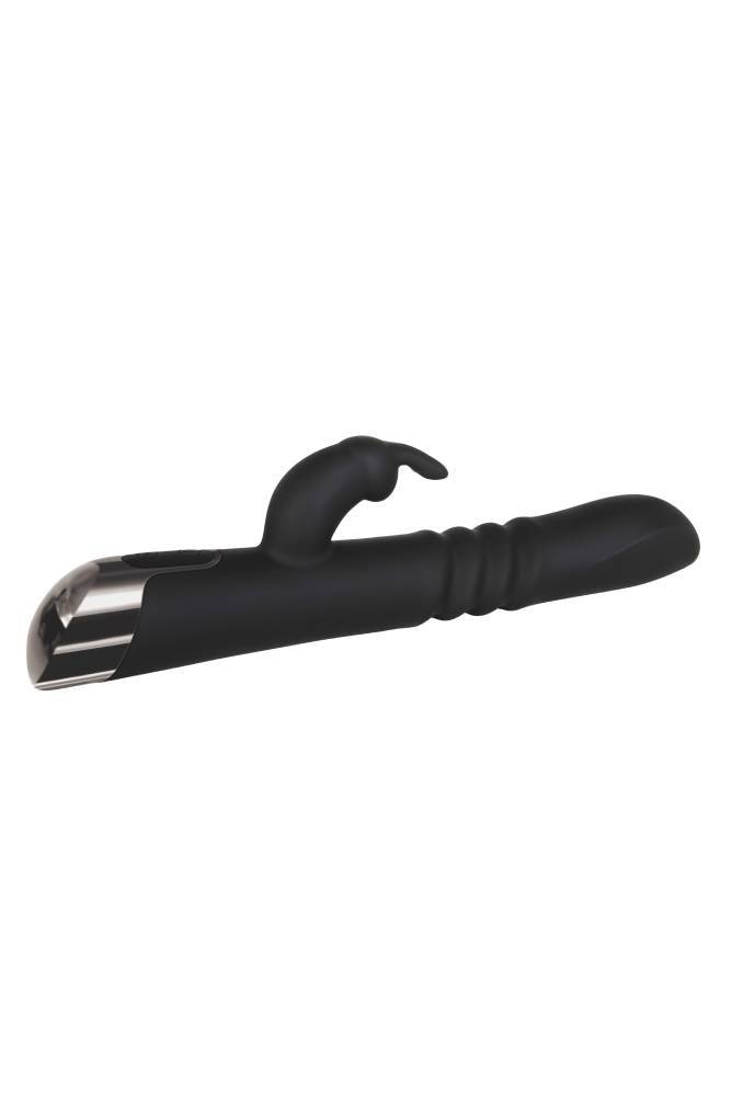 Evolved - Rapid Rabbit - Thrusting Dual Stimulation Vibrator - Black - Stag Shop