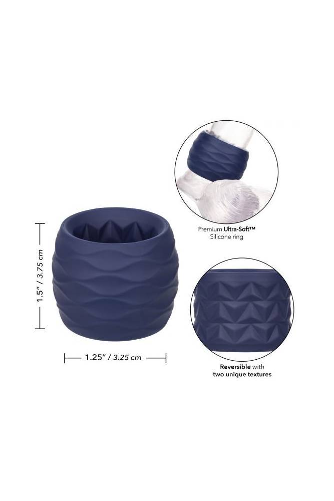 Cal Exotics - Viceroy - Reverse Endurance Cock Ring - Blue - Stag Shop