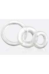 Screaming O - RingO Cock Ring 3 Pk - Black/Clear - Stag Shop
