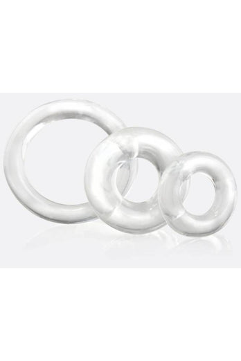 Screaming O - RingO Cock Ring 3 Pk - Black/Clear - Stag Shop