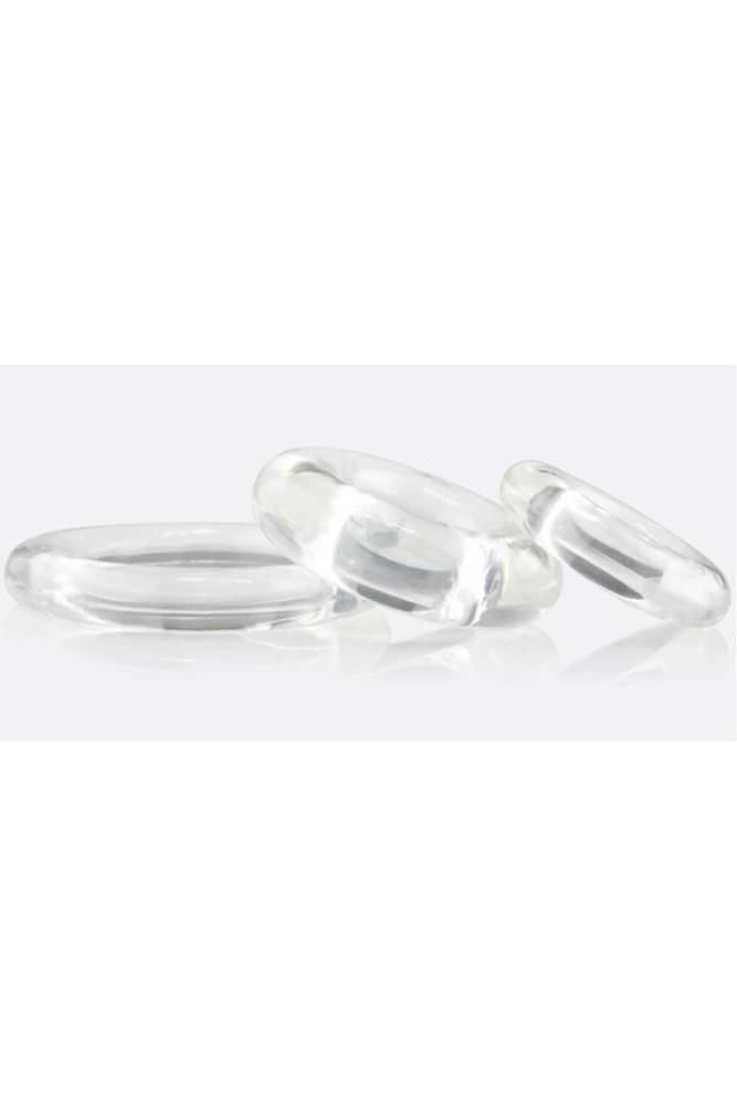 Screaming O - RingO Cock Ring 3 Pk - Black/Clear - Stag Shop