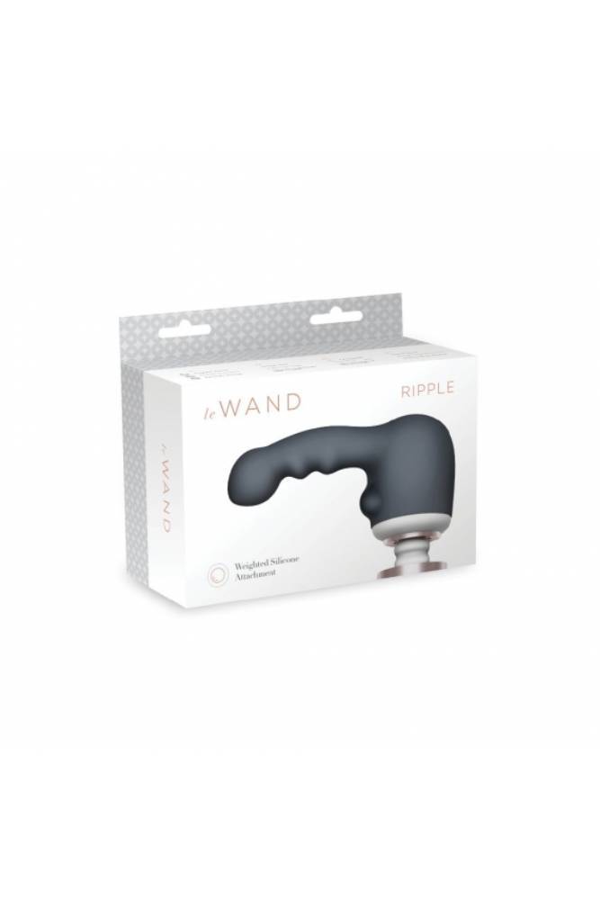 Le Wand - Ripple Weighted Silicone Attachment - Grey - Stag Shop