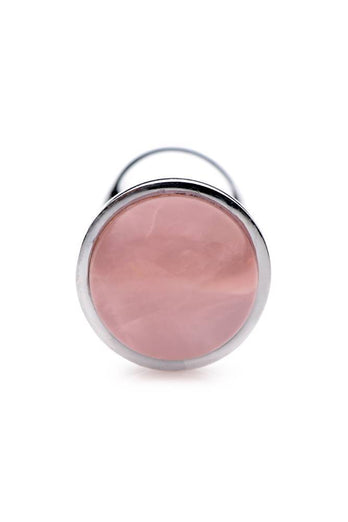XR Brands - Booty Sparks - Rose Quartz Butt Plug - Small - Stag Shop