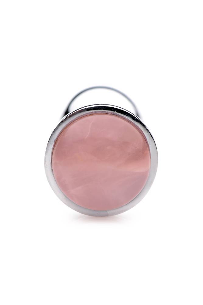XR Brands - Booty Sparks - Rose Quartz Butt Plug - Small - Stag Shop