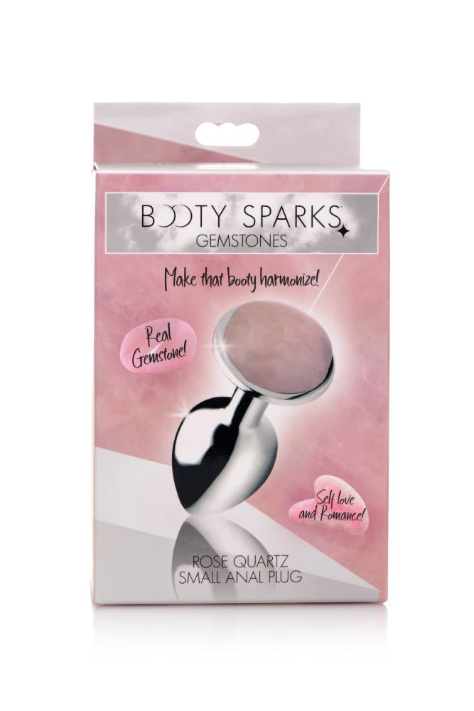 XR Brands - Booty Sparks - Rose Quartz Butt Plug - Small - Stag Shop