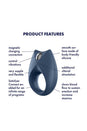 Satisfyer - Royal One Bluetooth Cock Ring - Navy - Stag Shop