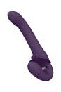 Shots Toys - VIVE - Satu Pulse Wave & Vibrating Strapless Strap-on - Purple - Stag Shop