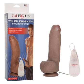 Cal Exotics - Tyler Knight's Futurotic Vibrating Dildo - Brown - Stag Shop
