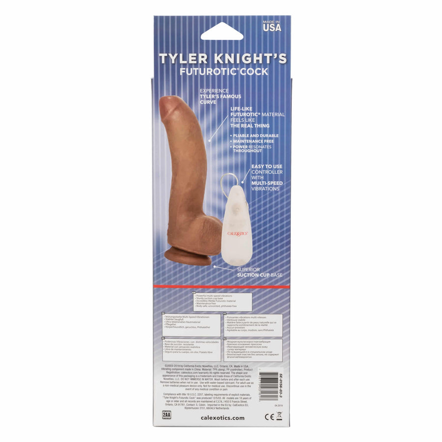 Cal Exotics - Tyler Knight's Futurotic Vibrating Dildo - Brown - Stag Shop