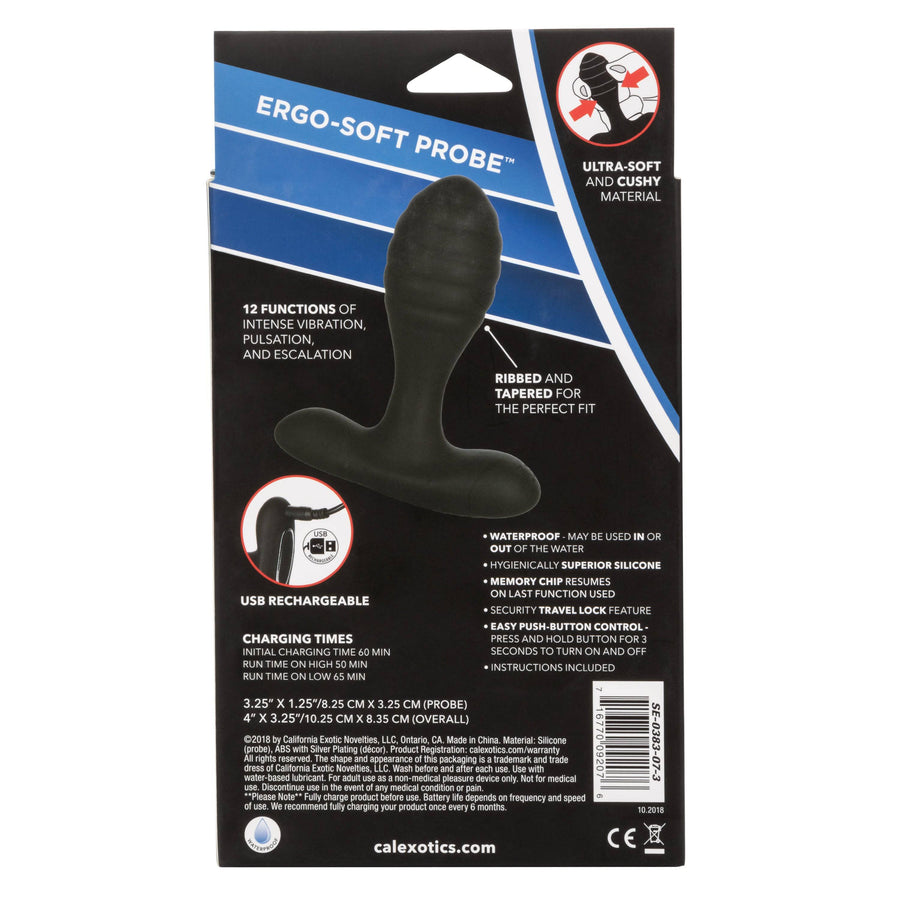 Cal Exotics - Eclipse - Ultra-Soft Anal Probe - Black - Stag Shop