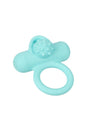 Cal Exotics -  Silicone Rechargeable Nubby Lover’s Delight Cock Ring - Blue - Stag Shop