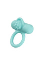 Cal Exotics -  Silicone Rechargeable Nubby Lover’s Delight Cock Ring - Blue - Stag Shop