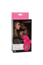 Cal Exotics - Silicone Rechargeable Dual Butterfly Cock Ring - Pink - Stag Shop