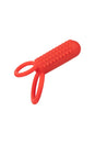 Cal Exotics - Silicone Rechargeable Vertical Dual Enhancer Cock Ring - Red - Stag Shop