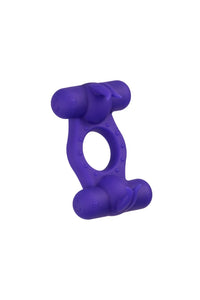 Thumbnail for Cal Exotics - Silicone Rechargeable Triple Orgasm Enhancer Cock Ring - Purple - Stag Shop