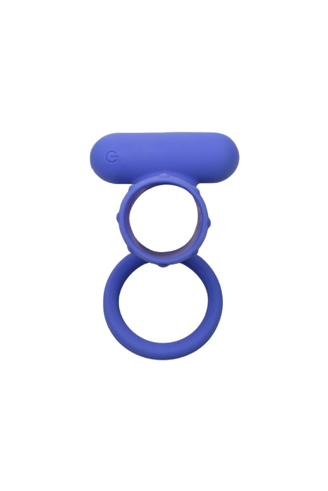 Cal Exotics - Silicone Rechargeable Endless Desires Enhancer Cock Ring - Blue - Stag Shop