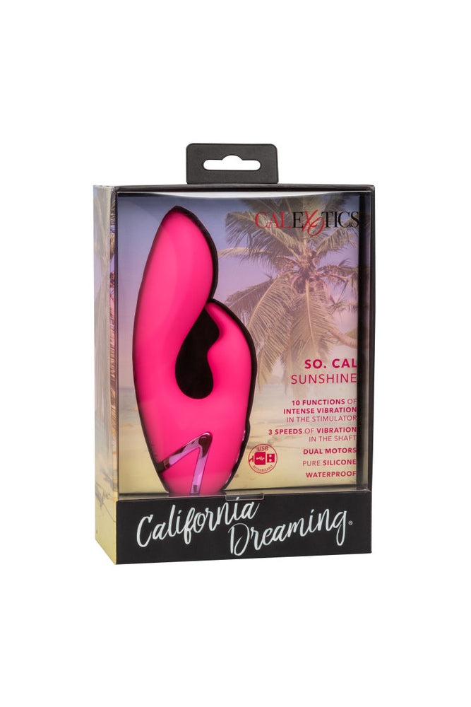 Cal Exotics - California Dreaming - So. Cal Sunshine Rabbit Vibrator - Pink - Stag Shop