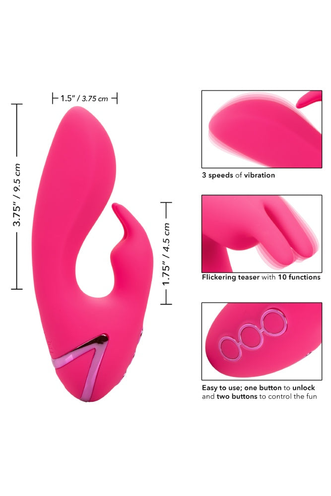 Cal Exotics - California Dreaming - So. Cal Sunshine Rabbit Vibrator - Pink - Stag Shop