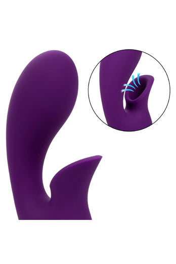 Cal Exotics - California Dreaming - Huntington Beach Heartbreaker Rabbit Vibrator with Suction - Purple - Stag Shop