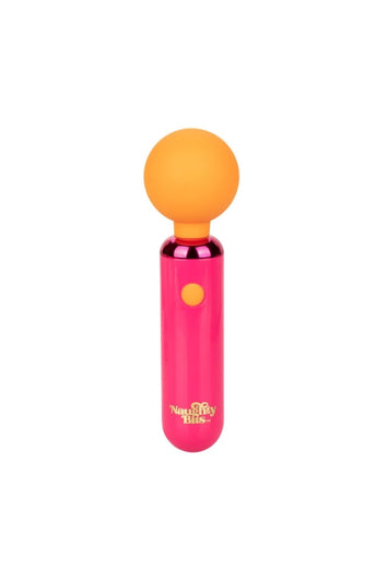 Cal Exotics - Naughty Bits - Home Cumming Queen Vibrating Mini Wand - Pink/Orange - Stag Shop