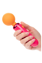 Cal Exotics - Naughty Bits - Home Cumming Queen Vibrating Mini Wand - Pink/Orange - Stag Shop