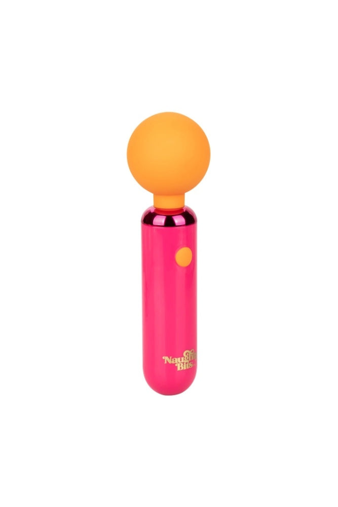 Cal Exotics - Naughty Bits - Home Cumming Queen Vibrating Mini Wand - Pink/Orange - Stag Shop