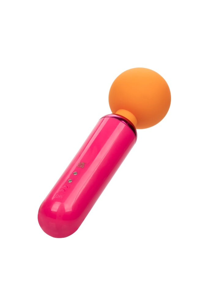 Cal Exotics - Naughty Bits - Home Cumming Queen Vibrating Mini Wand - Pink/Orange - Stag Shop