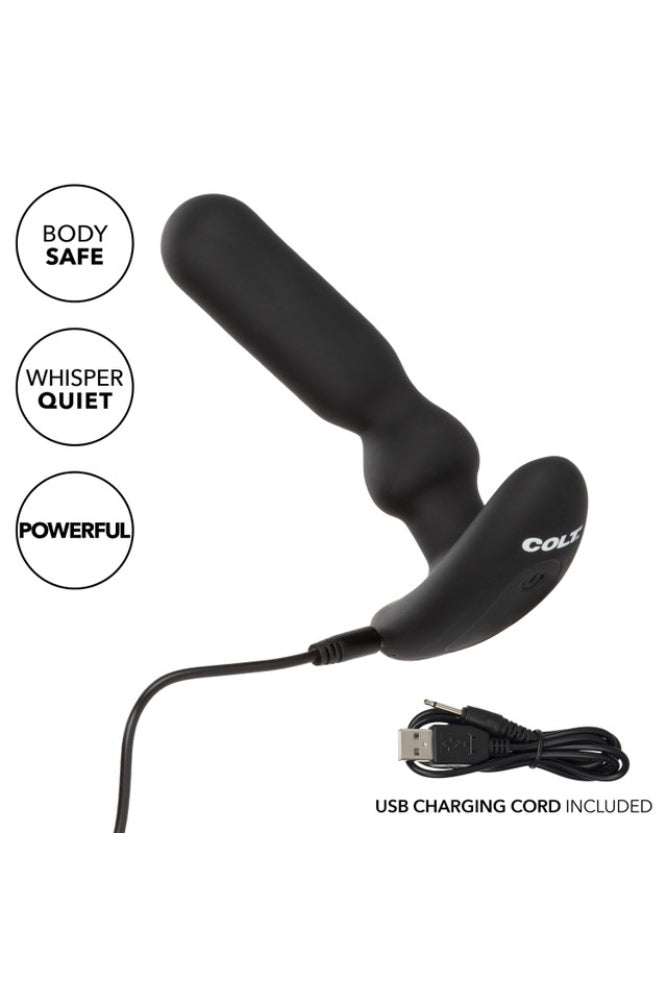 Cal Exotics - Colt - Rechargeable Anal-T Vibrating Butt Plug - Black - Various Sizes - Stag Shop