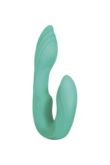Evolved - Gender X - Strapless Seashell Wearable Dual Vibrator - Teal - Stag Shop