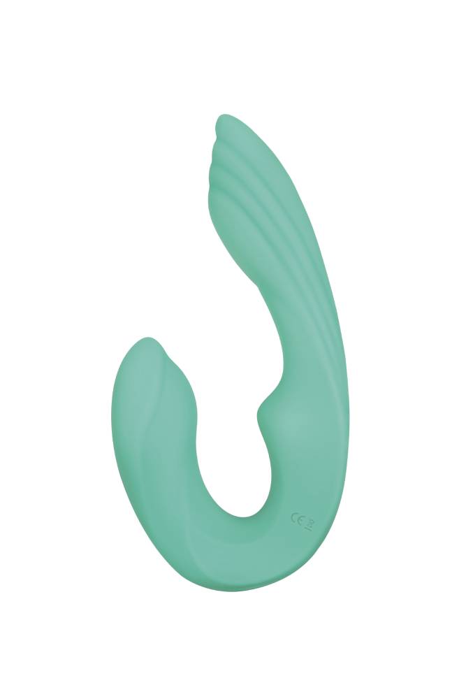 Evolved - Gender X - Strapless Seashell Wearable Dual Vibrator - Teal - Stag Shop