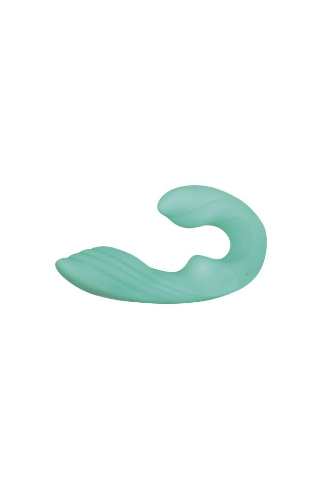 Evolved - Gender X - Strapless Seashell Wearable Dual Vibrator - Teal - Stag Shop
