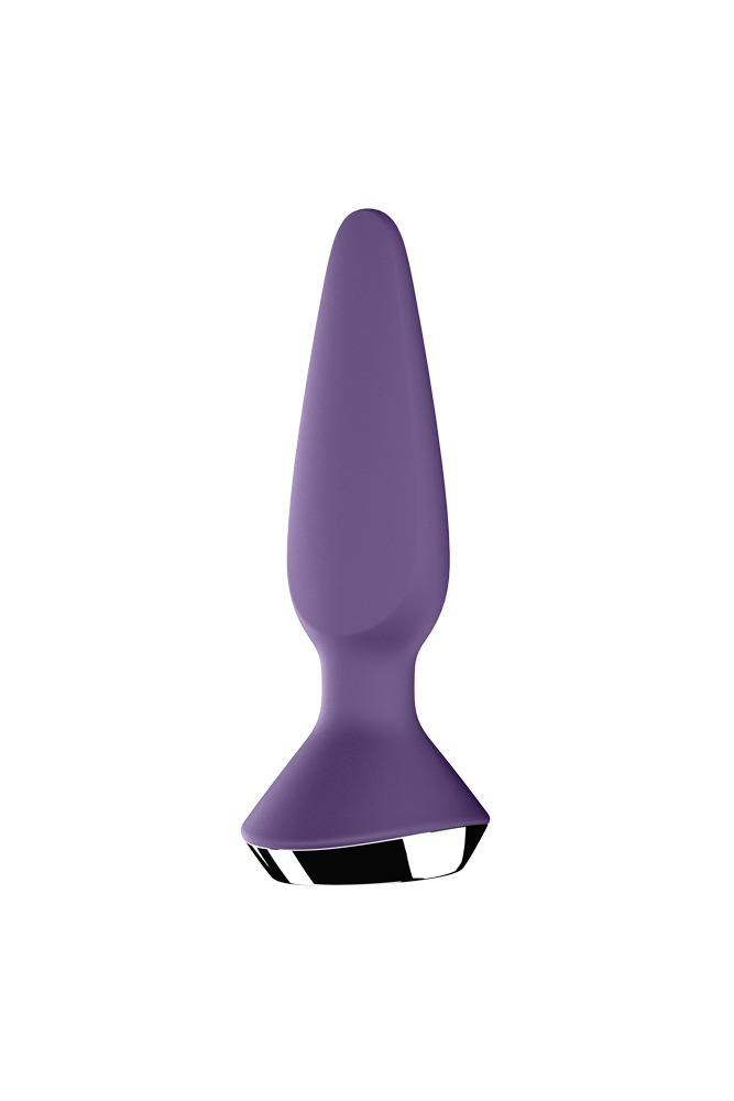 Satisfyer - Plug-ilicious 1 - Vibrating Bluetooth Anal Plug - Purple - Stag Shop