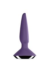 Satisfyer - Plug-ilicious 1 - Vibrating Bluetooth Anal Plug - Purple - Stag Shop