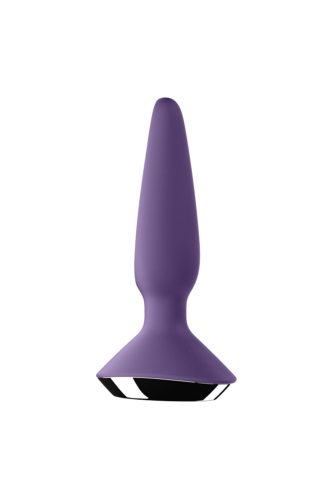 Satisfyer - Plug-ilicious 1 - Vibrating Bluetooth Anal Plug - Purple - Stag Shop