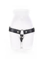 Sportsheets - Montero -  Unisex Adjustable Strap On Harness - Black/Silver - Stag Shop
