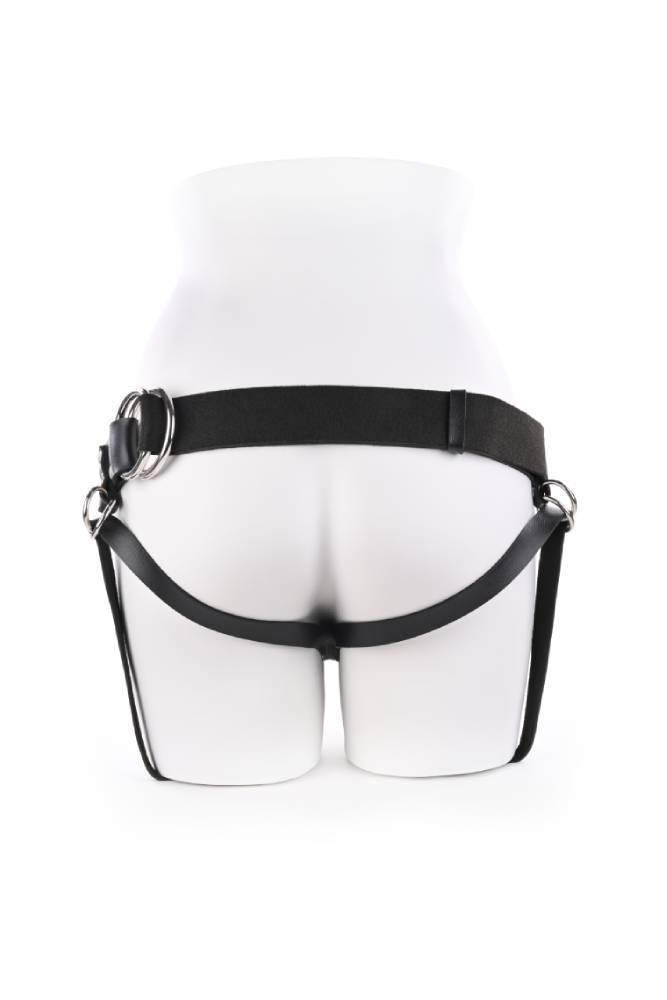 Sportsheets - Montero -  Unisex Adjustable Strap On Harness - Black/Silver - Stag Shop